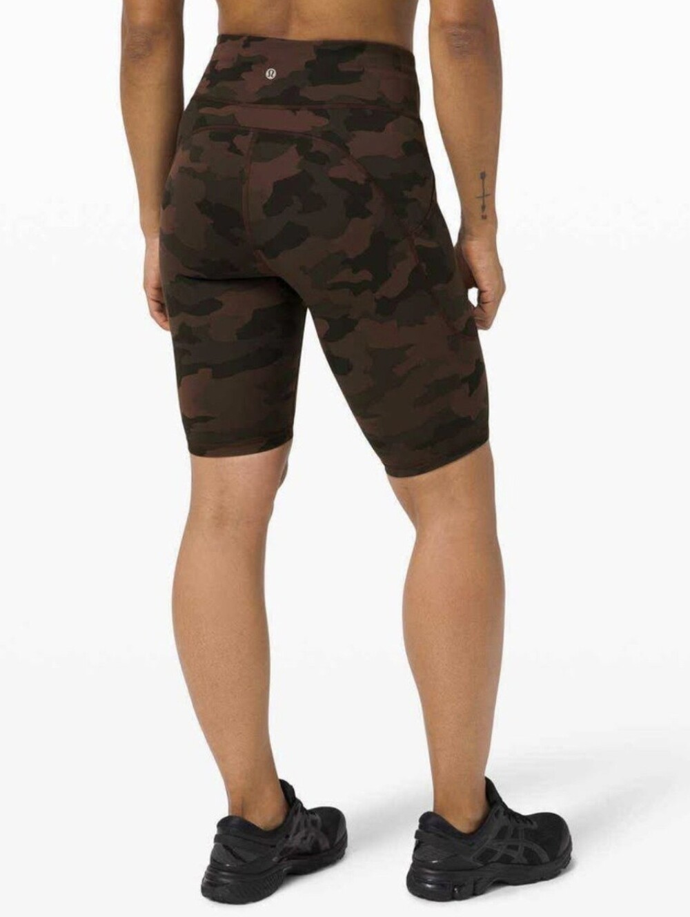 Lululemon Invigorate High-Rise 10" Bike Shorts Pockets Size 0 Heritage 365 Camo